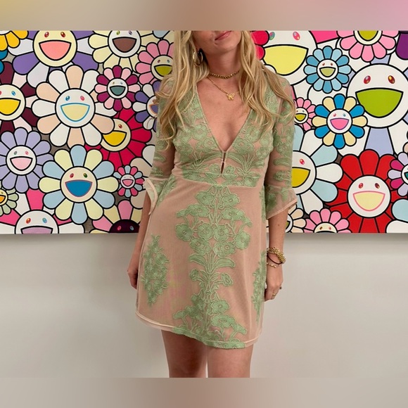 Free People For Love & Lemons Temecula Mini Dress - Picture 9 of 16